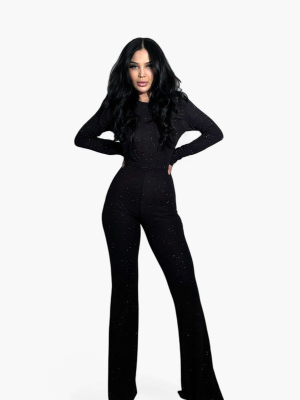Simli Siyah Body