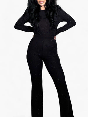 Simli Siyah Body