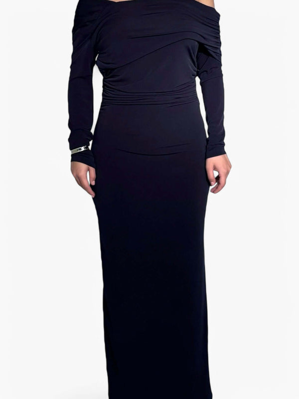 Lacivert Basic Elbise